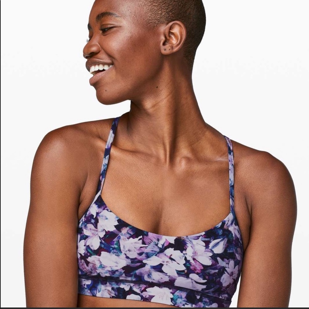 lululemon Flow Y Bra - Floral